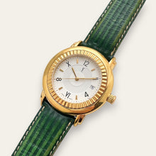 Load image into Gallery viewer, Vintage 1990s Yves Saint Laurent Unisex Quartz Watch - Green Strap

