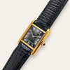 Vintage Must de Cartier Tank Vermeil Mechanical Black Dial