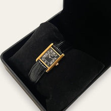 Load image into Gallery viewer, Vintage Cartier Must de Tank Vermeil Mechanical Watch - Black Dial
