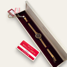 Load image into Gallery viewer, Rare 1981 New Old Stock NOS Gold-Plated Ladies' Seiko Quartz Watch
