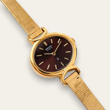 Load image into Gallery viewer, Rare 1981 New Old Stock NOS Gold-Plated Ladies' Seiko Quartz Watch

