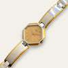 Vintage 1990s Two-Tone Ladies' Seiko Quartz Watch With Octagon Dial