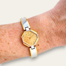 Load image into Gallery viewer, Vintage 1990s Two-Tone Ladies' Seiko Quartz Watch With Octagon Dial
