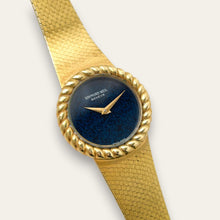 Load image into Gallery viewer, Vintage Gold-Plated Raymond Weil Ladies' Mechanical Watch - Blue Dial
