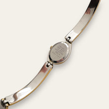 Load image into Gallery viewer, Seiko Quartz Watch – Two-Tone Articulated Bangle with Crystal Bezel, 1990s
