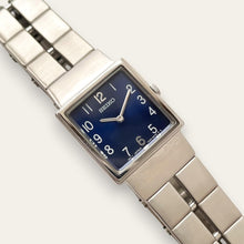 Load image into Gallery viewer, Ladies' Silver-Tone Seiko Quartz Watch - Blue Dial
