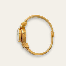 Load image into Gallery viewer, Vintage André Mouche Peek-a-Boo Quartz Watch - Beige Floral Design
