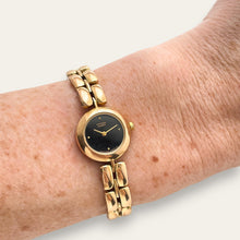 Load image into Gallery viewer, Gold-Plated Ladies' Citizen Quartz Watch - Black Round Dial
