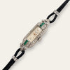 Baume & Mercier Art Deco Platinum Diamond Mechanical Watch