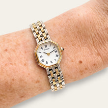 Load image into Gallery viewer, Vintage Ladies' Pulsar (by Seiko) Two-Tone Quartz Watch - Octagon Dial
