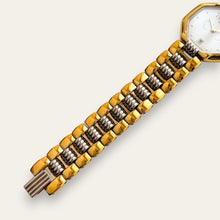 Load image into Gallery viewer, Vintage Two-Tone Christian Dior Ladies' Quartz Watch - White Octagon
