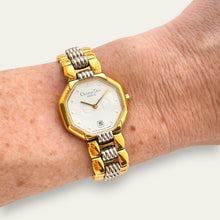 Load image into Gallery viewer, Vintage Two-Tone Christian Dior Ladies' Quartz Watch - White Octagon
