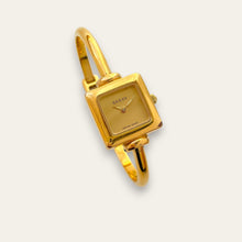 Load image into Gallery viewer, Vintage Gold-Plated Gucci 1900L Bangle Quartz Watch - Square Dial
