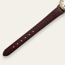 Load image into Gallery viewer, Vintage Equinox Sun &amp; Moon Quartz Watch - Brown Leather Strap
