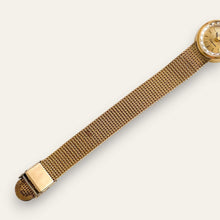 Load image into Gallery viewer, Vintage Gold-Filled Omega Ladymatic Mechanical Watch - Faceted Glass, Integrated Bracelet
