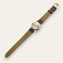 Load image into Gallery viewer, Vintage Constant Sun &amp; Moon Quartz Watch - Black Leather Strap
