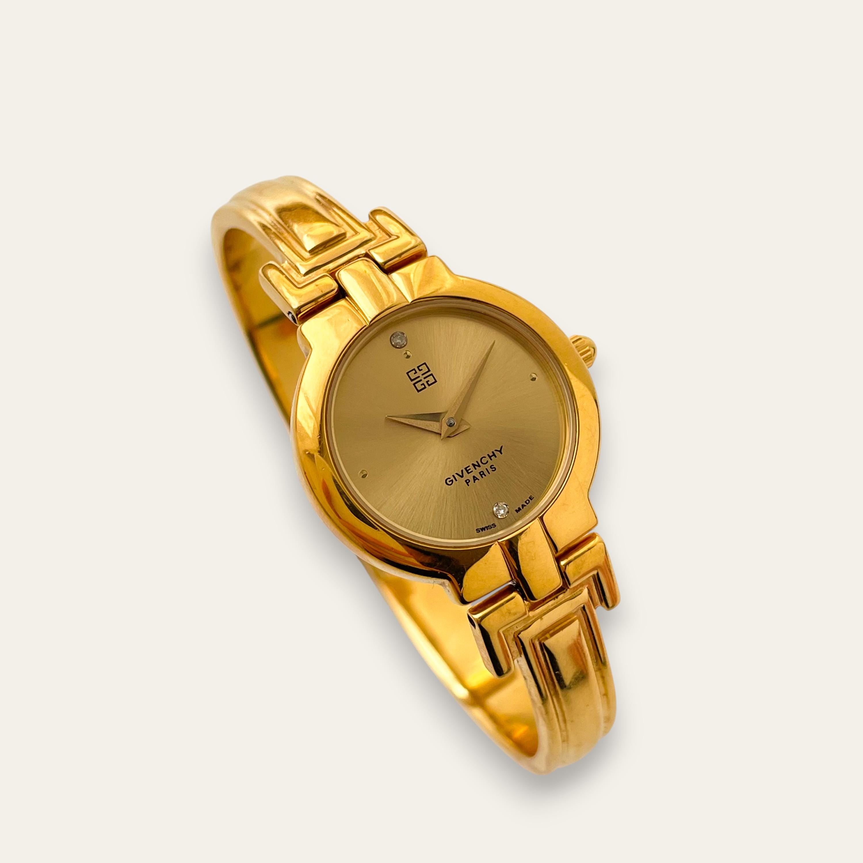 Vintage 90s Givenchy Millesime Gold-Plated Quartz Watch – Finchley