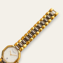 Load image into Gallery viewer, Vintage Two-Tone Christian Dior Ladies' Quartz Watch - White Octagon
