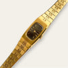 Vintage 1980s Gold-Plated Ladies' Seiko Quartz Watch - Brown Dial