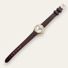 Load image into Gallery viewer, Vintage Sekonda Moon Phase Quartz Watch - Brown Leather Strap
