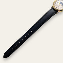 Load image into Gallery viewer, Vintage Accurist Moon Phase Quartz Watch - Black Leather Strap
