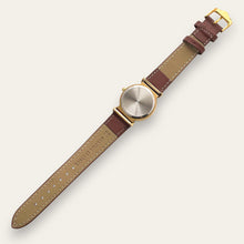 Load image into Gallery viewer, Vintage Solvil &amp; Titus Moon Phase Quartz Watch - Brown Leather Strap
