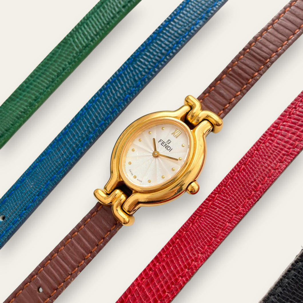 FENDI 腕時計 Fendi Forever Fendi 29mm Watch with Leather Strap | Neiman Marcus