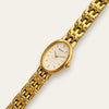 Vintage Ladies' Gold-Plated Seiko Quartz Watch - Oval Dial