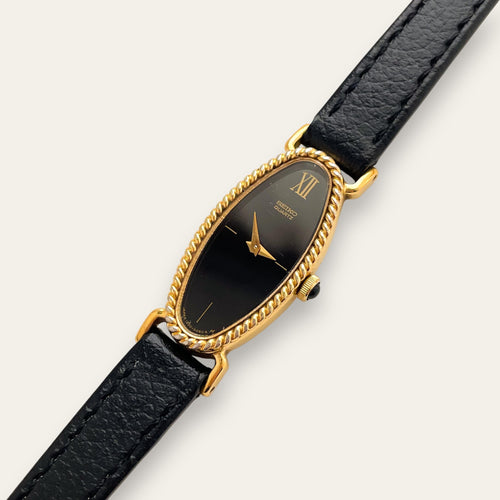 Vintage Tank-Style Gold-Plated Raymond Weil Quartz Watch with