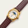 Vintage Constant Sun & Moon Quartz Watch - Brown Leather Strap