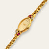 Vintage Seiko Gold Plated Jewellery Quartz Watch - Diamonds & Rubies
