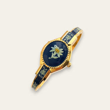 Load image into Gallery viewer, Andre Mouche Quartz Watch - Green &amp; Navy Enamel, Concealed Dial, Boxed
