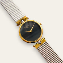 Load image into Gallery viewer, Vintage Christian Dior 3026 — 1990s Black Dial Two-Tone Watch, Quartz
