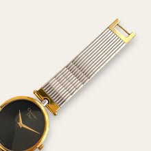 Load image into Gallery viewer, Vintage Christian Dior 3026 — 1990s Black Dial Two-Tone Watch, Quartz
