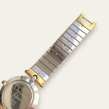 Load image into Gallery viewer, Vintage Christian Dior 3026 — 1990s Black Dial Two-Tone Watch, Quartz
