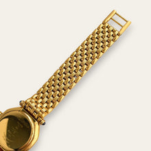 Load image into Gallery viewer, Vintage Christian Dior D64 151 — 1990s Faceted Glass Watch, Navy Dial, Quartz
