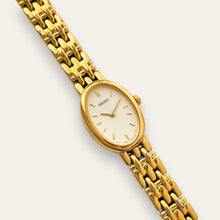 Load image into Gallery viewer, Vintage Ladies' Gold-Plated Seiko Quartz Watch - Oval Dial
