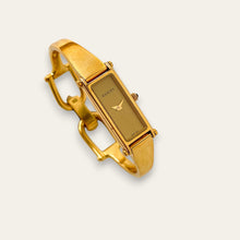 Load image into Gallery viewer, Vintage Ladies' GP Gucci 1500L Bangle Quartz Watch - Gold Dial
