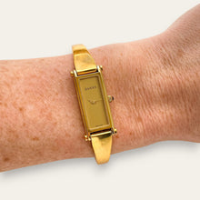 Load image into Gallery viewer, Vintage Ladies' GP Gucci 1500L Bangle Quartz Watch - Gold Dial
