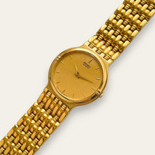 Load image into Gallery viewer, Gold-Plated Men's / Unisex Seiko Quartz Watch - Round Dial
