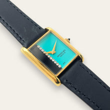 Load image into Gallery viewer, 1980s Raymond Weil Gold Plated Mechanical Tank-Style Vintage Watch
