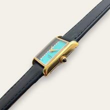 Load image into Gallery viewer, 1980s Raymond Weil Gold Plated Mechanical Tank-Style Vintage Watch
