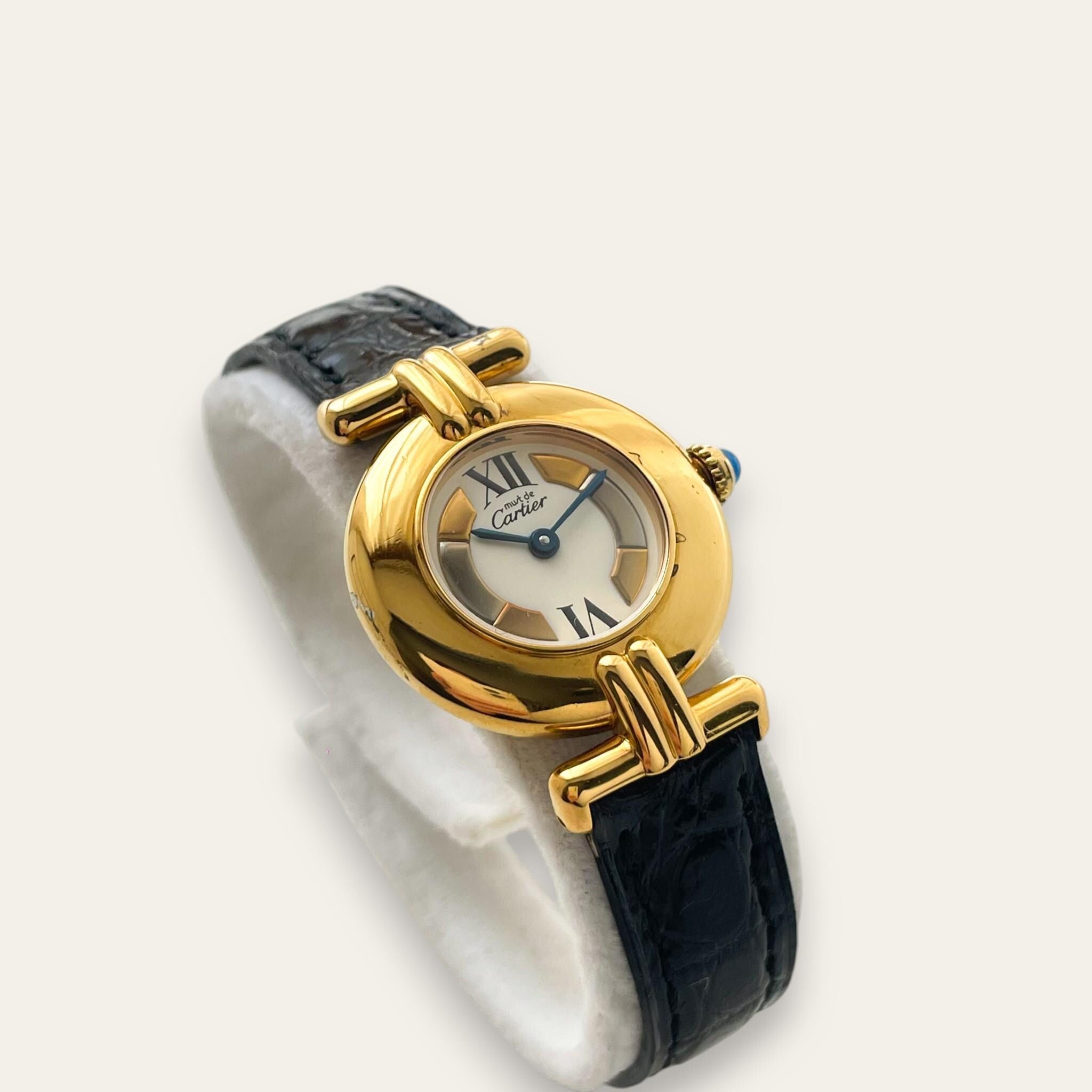 Vintage Must de Cartier Colisée Vermeil Watch, Trinity Dial