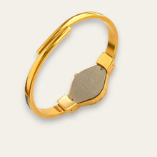 Load image into Gallery viewer, Andre Mouche Quartz Watch - Green &amp; Navy Enamel, Concealed Dial, Boxed
