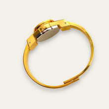 Load image into Gallery viewer, Vintage André Mouche Peek-a-Boo Quartz Watch - Navy Floral Design

