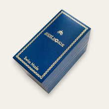 Load image into Gallery viewer, Vintage Silver-Tone André Mouche Peek-a-Boo Quartz Watch - Pink Floral Design
