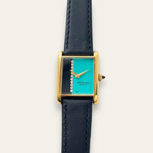 Load image into Gallery viewer, 1980s Raymond Weil Gold Plated Mechanical Tank-Style Vintage Watch
