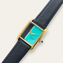Load image into Gallery viewer, 1980s Raymond Weil Gold Plated Mechanical Tank-Style Vintage Watch
