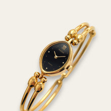 Load image into Gallery viewer, Vintage Pulsar by Seiko Ladies Bangle Quartz Watch | Gold-Tone Oval Dial
