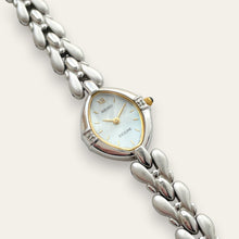 Load image into Gallery viewer, Vintage Seiko Exceline Diamond &amp; Mother of Pearl Dress Watch | 1980s Quartz
